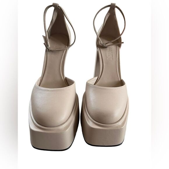 3juin Ambra closed-toe platform leather sandals 10 - Picture 8 of 9